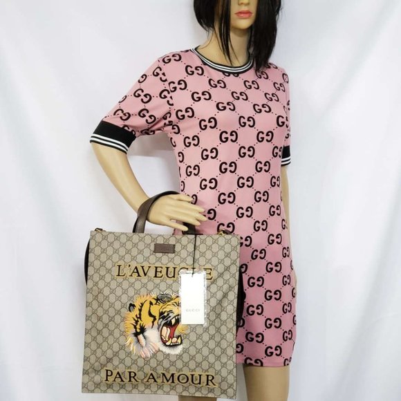 GUCCI Supreme Tiger Patch/laptop/Office/Tote Bag - Picture 16 of 16